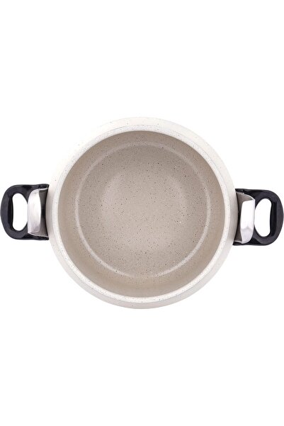 ALSAIF Al Saif Granite and Aluminum Pressure Cooker, 15 L, Pearl White