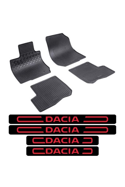 Rigum Covorașe Dacia Logan (2004-2013) cu set de 4 autocolante pentru praguri...