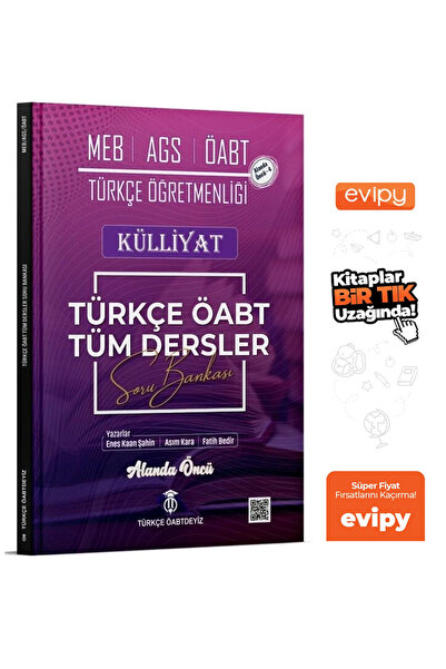 TÜRKÇE ÖABTDEYİZ 2026 ÖABT MEB-AGS Türkçe Tüm Dersler Külliyat Soru Bankası Ç...