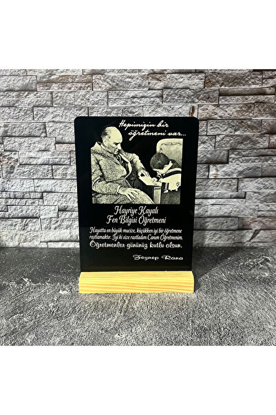 Sanat Hediyelik Öğretmenler Gününe Özel Pleksi Plaket / Öğretmen / 24 Kasım /...