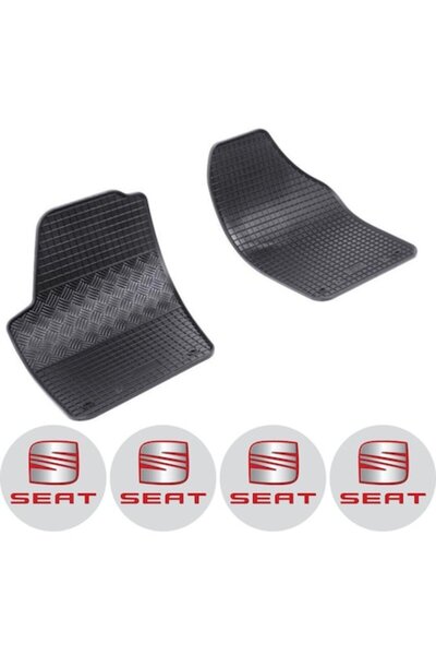 Rigum Set covorașe Seat Ibiza (03.2002 - 2008) cu 4 autocolante rotunde Seat