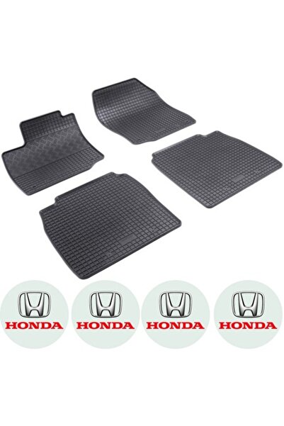 Rigum Set covorașe cauciuc Honda Civic hatchback 5D (2012-2017) + 4 autocolan...
