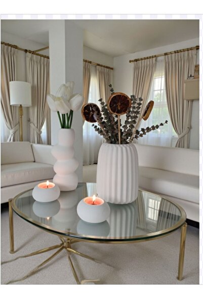 The Motellas Διακοσμητικό Σετ Βάζας/Κηροπήγιο Μοντέρνου Σχεδιασμού /Διακόσμηση Σαλονιού Γραφείου Σπιτιού