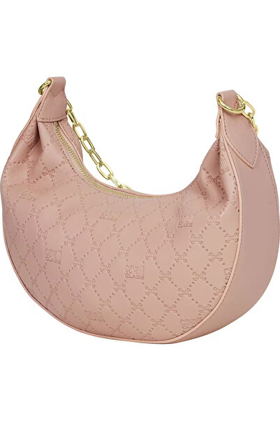 Cavalli Class Geantă de umăr roz pal pentru femei CCHB01342500