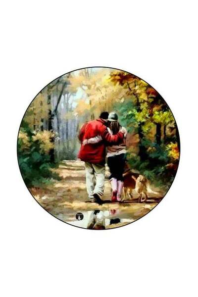 Generic Printed Fridge Magnet Green/Beige/Red