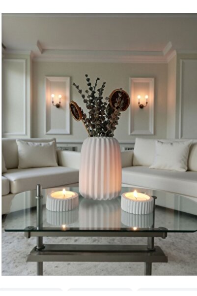 The Motellas Διακοσμητικό Σετ Βάζας/Κηροπήγιο Μοντέρνου Σχεδιασμού /Διακόσμηση Σαλονιού Γραφείου Σπιτιού
