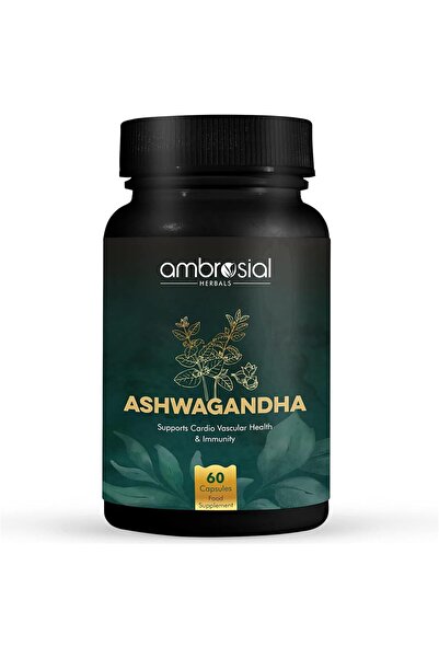 Himalaya Ambrosial Ashwagandha Capsules 500 mg per Capsule - 60 Capsules (Pack of 1)