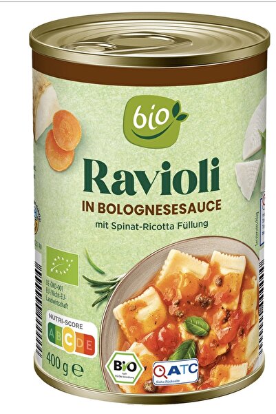 Bio Ravioli in Bolognesesauce 400g