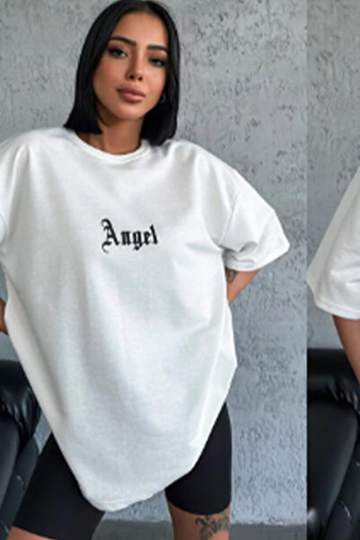 ESSFASIHON Unisex Oversized Print Detailed Blouse