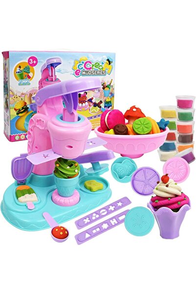 Arabest Color Playdough for Kids, 26 pcs Molds, Ice Cream Maker Set with 12 Cans