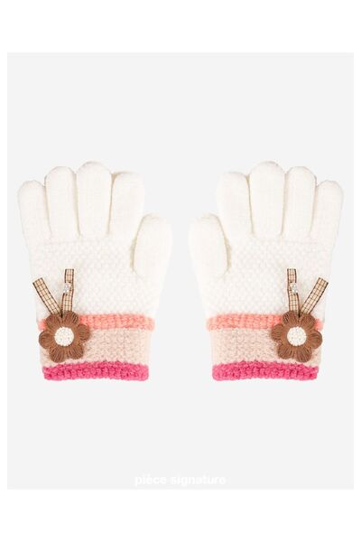 PIECE SIGNATURE 100% Acrylic Children's Gloves with Accessories (Age 3-6)