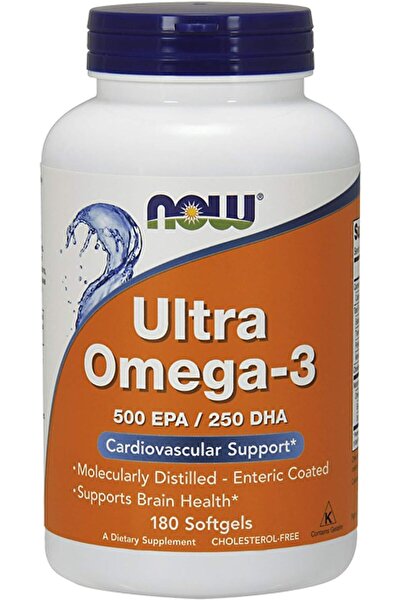 Now Foods Ultra Omega 3 Fish Oil - 180 Soft Gel Capsules