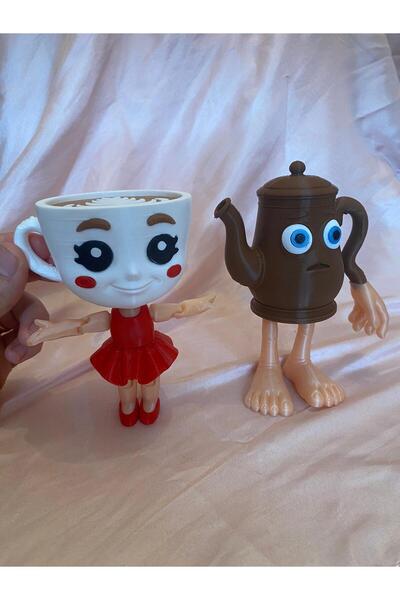 Eta3d Mega Boy 2-Piece Set Ballerina Cappuccino Red Ta Ta Ta Sahur Brainrot Family Figure