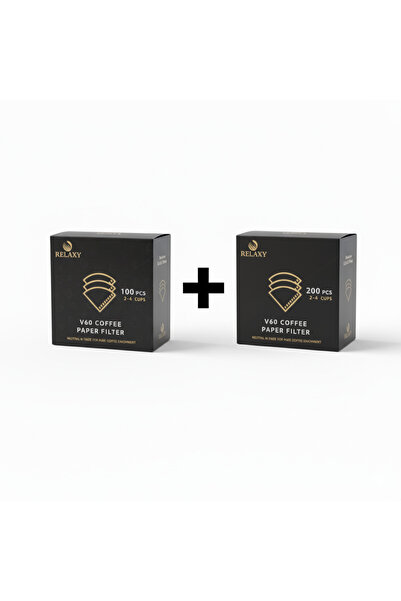 RELAXY V60 Coffee Filters,Disposable Paper Filters, Size 02, Fits Pour Over Coffee Dripper 2-4 Cups