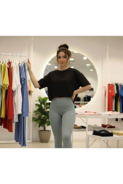 Store “Seoul Wear Kadın Fitilli Yüksek Bel Tayt – Likralı Spor & Günlük Kullanım, Çağla Yeşili