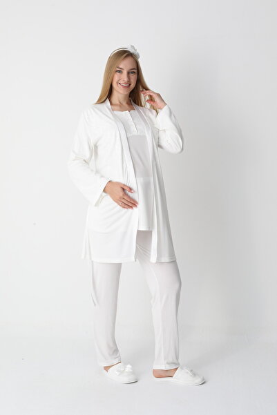 EM&FA TEKSTİL Maternity Maternity Dress Pajama Set