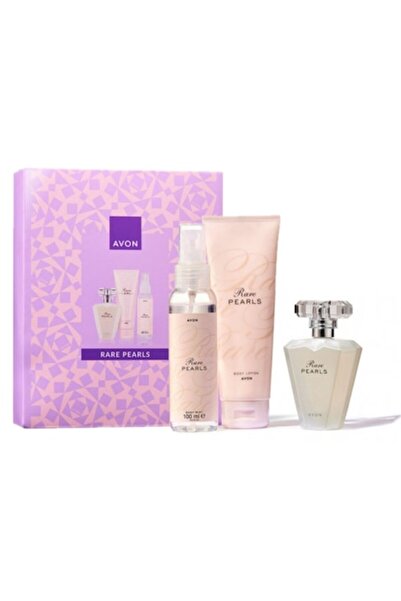 AVON Rare Pearls Gift Set, - Eau de Parfum 50 ml, Body Lotion 125 ml and Body Spray 100 ml