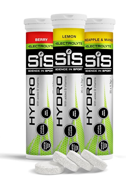 Science in Sport Hydro Electrolyte Tablets, Sugar Free, Variety Pack, 60 Servings (3 Pack)