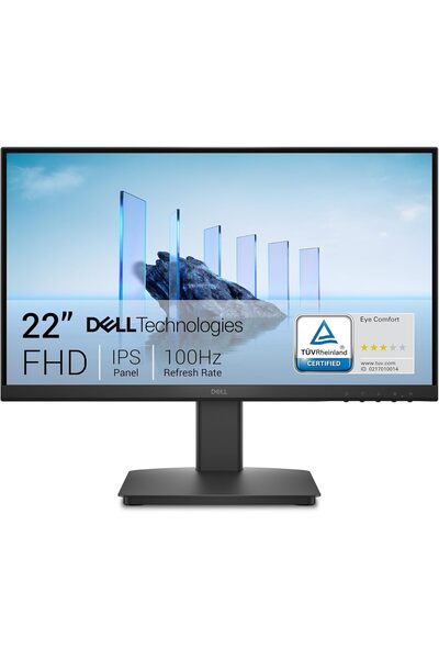 Dell 22 Monitor - SE2225HM, Full HD (1920x1080), 100Hz, VA, 5ms, HDMI, VGA, 3 Year Warranty, Black