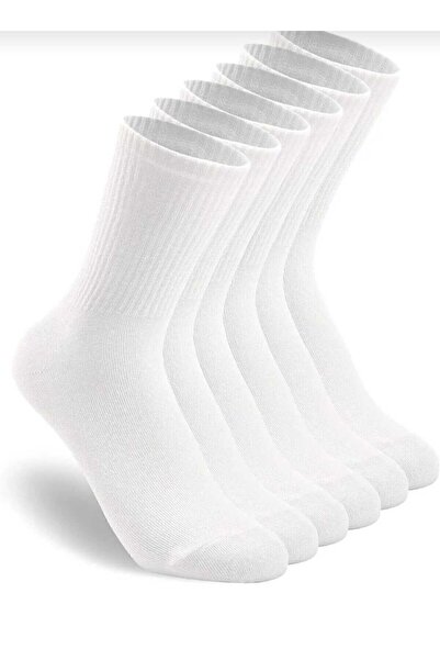 Gezen Çorap 6 чифта тенис чорапи, бели унисекс - премиум качество, тенис чора...