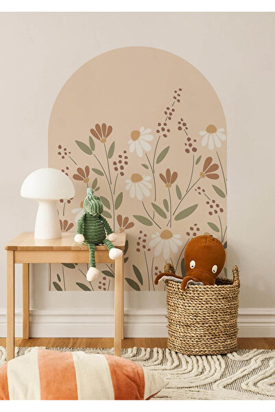 WALLHUMAN BOHO-Papatya Rüyası Çocuk Odası Duvar Stickerı