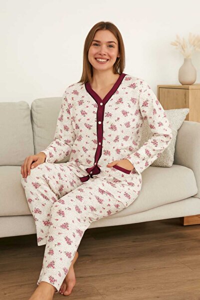 Tenra Loose Fit Mother's Pajama Set 100% Cotton