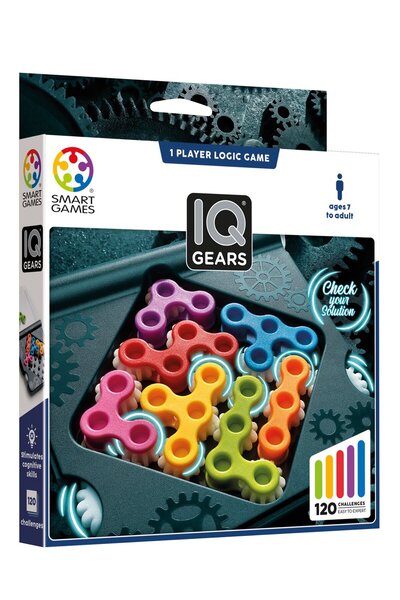 Smart Games SmartGames IQ Gears Compact logic game with 120 challenges