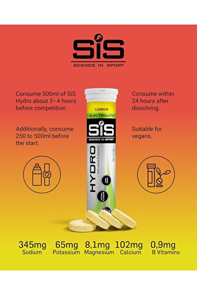 Science in Sport Hydro Electrolyte Tablets, Sugar Free, Variety Pack, 60 Servings (3 Pack)