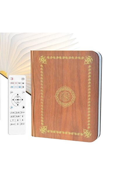 Zad Almuslim سماعة قرآن SQ-202 LED على شكل كتاب مع إضاءة ملونة وترجمة أردية