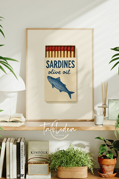 tablodea Vintage poster u mediteranskom stilu s okvirom TD bež retro slika s ...