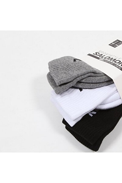 Salomon Lc2086200 Everyday Crew 3-Pack Unisex Socks Multi-Colored