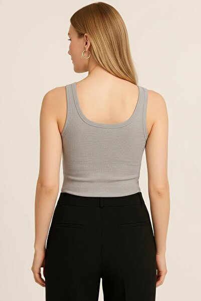 Bliss Women's Ribbed Look Thick Strap Basic Undershirt