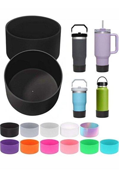 Generic STN Black Anti-Slip Base Sleeve for Stanley Cup â€“ 1PC Silicone Bottom Boot for Quencher Adventure