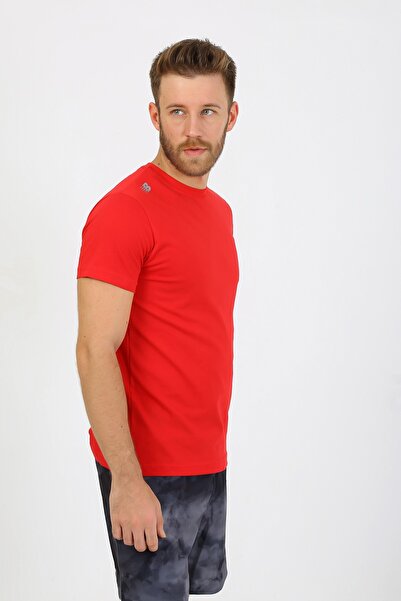 New Balance Nbtm2113-Chr Cotton Men's T-Shirt Red