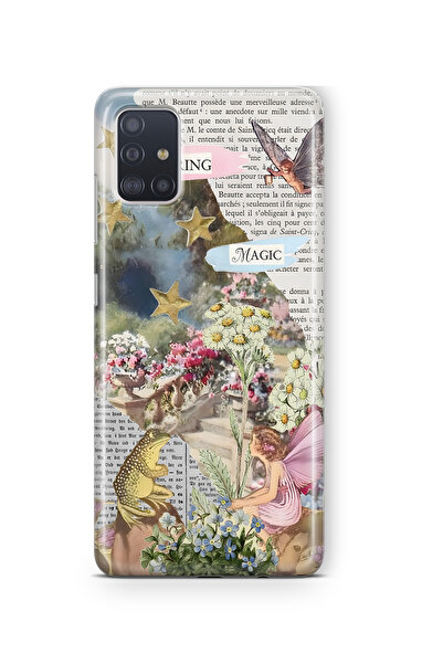FLAMENKO Samsung Galaxy M51 Bahar Büyüsü Desenli Şeffaf Telefon Kılıfı