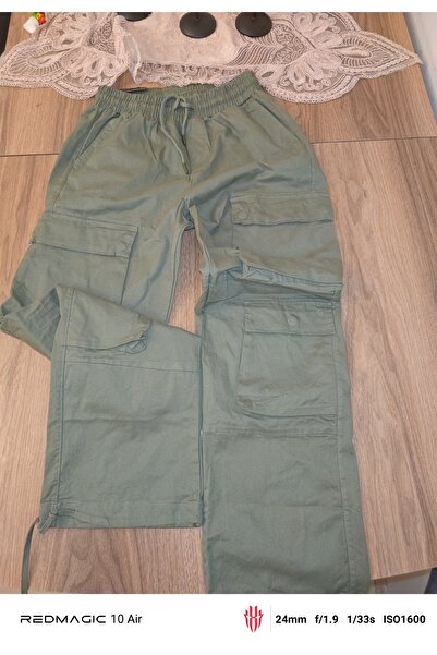 Eng şık rahat askeri yeşil kargo pantolon