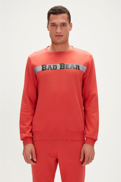Bad Bear 23.02.12.021-C109 Reflect Bear Men's Sweatshirt Red