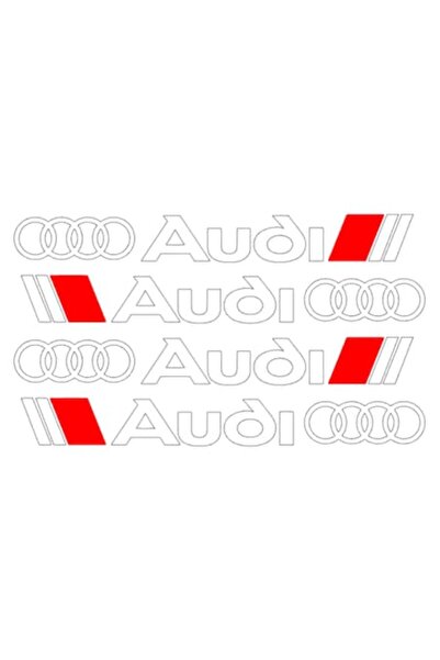 Oracal Set 4 Stickere Audi, Manere, Alb, 11,5 cm x 1,4 cm