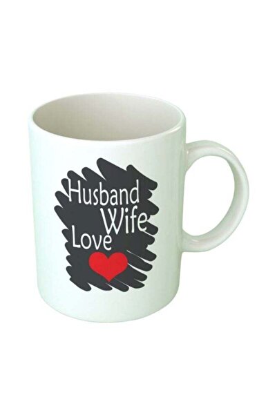 Generic Fast Print Husband Wife Love Printed Coffee Mug White/Black/Red Standard Size