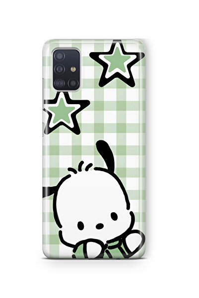 FLAMENKO Samsung Galaxy M51 Sevimli Köpek Desenli Şeffaf Telefon Kılıfı