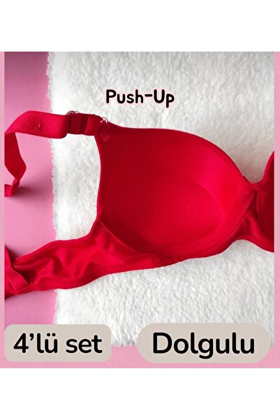 SATTENS Miss Perry Supported 4-Pack Color Mixed Padded Bra