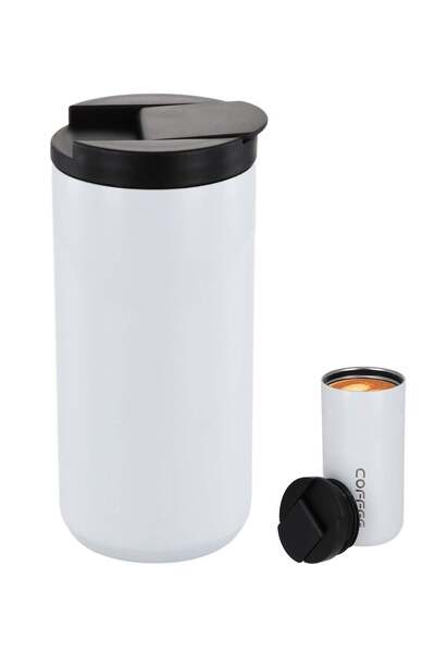 Generic 400ml Insulated Travel Mug, Stainless Steel Coffee Tumbler with Lid, Double-Walled, Leakproof for H