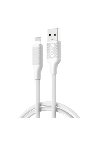Xo NB265 Lightning Data Cable for iPhone/iOS, 2.4A Fast Charging, 1m, White