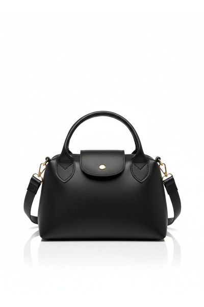 FREE MARKA Siyah kadın el ve omuz çantası küçük boy