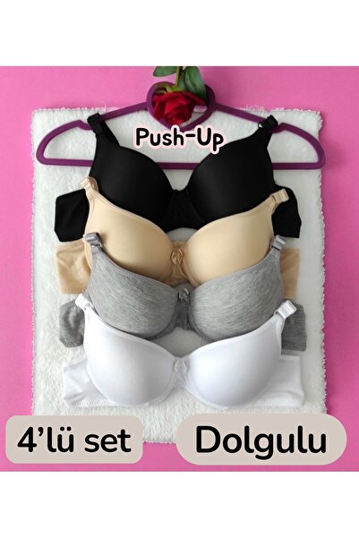 SATTENS Miss Perry Supported 4-Pack Color Mixed Padded Bra