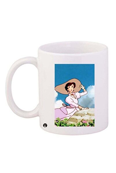 Generic BP Cartoon Woman Printed Coffee Mug White/Blue/Pink