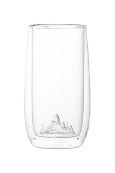 Generic Glass Double Layer Round Body Cup Clear
