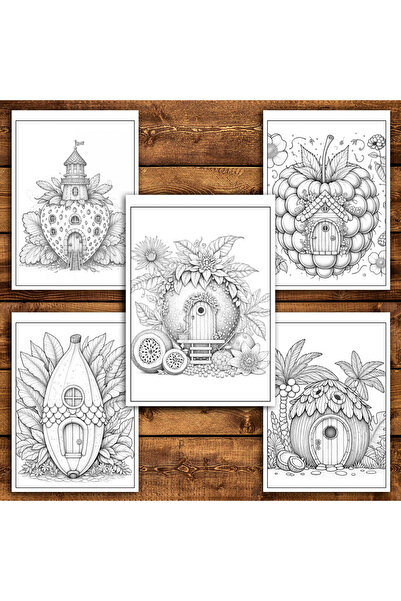 Legendary Gifts Painting book, 50 illustrations Fruit Houses