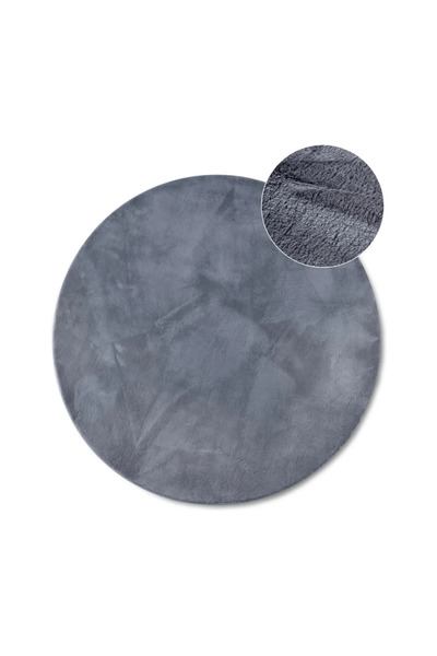 Truva Grup Fluffy Indoor Rug, Dark Grey – Soft, Elegant and Easy to Maintain
