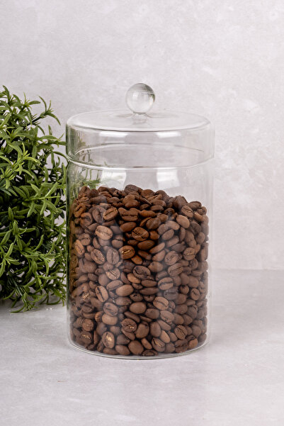 dnshome 1 Adet Cam Kavanoz Çok Amaçlı Saklama Kabı Kahve Saklama Kabı Kavanoz...